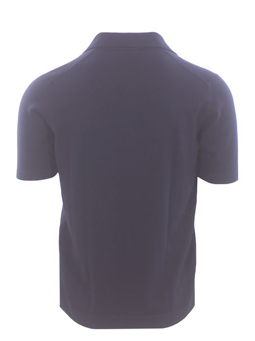 cotton polo with zip LA FILERIA | 5813718120598